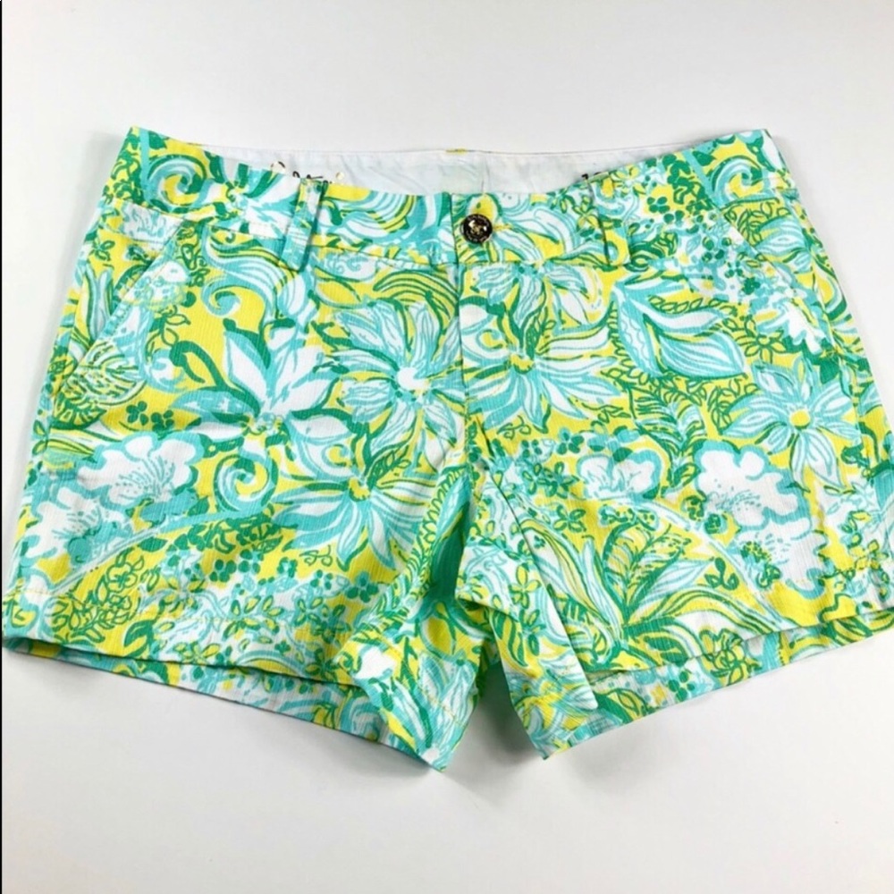 Lilly Pulitzer Women's Callahan Short Dandelion Yellow Beach Gypsies SIZE 10